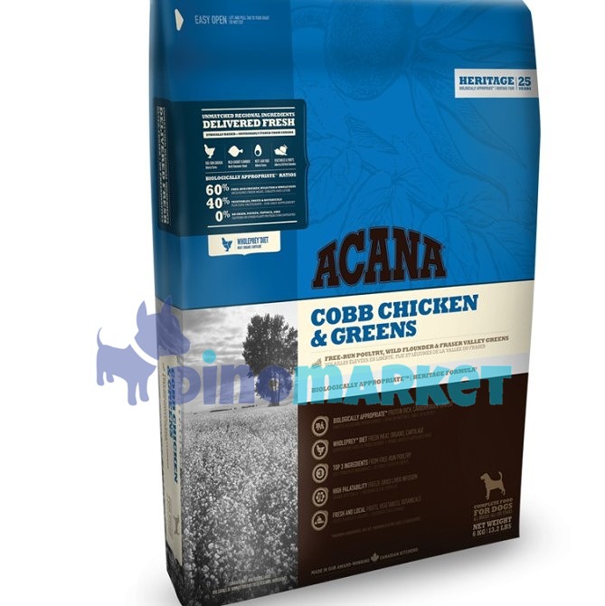 Acana Dog Cobb Chicken&Greens Heritage 6kg