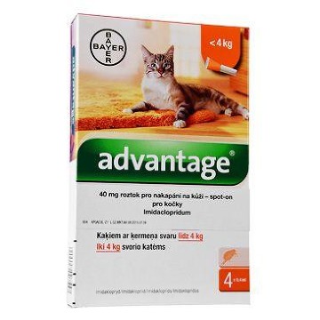 Advantage 40 10% 4x0,4ml pro kočky do 4kg