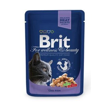 Brit Premium Cat kapsa with Cod Fish 100g