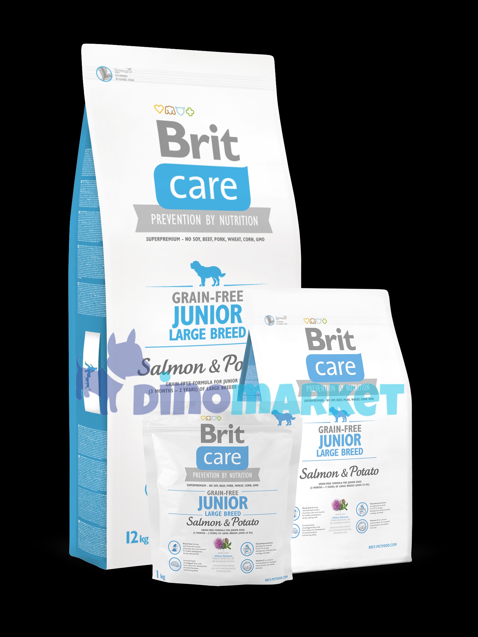 Brit Care Dog Grain-free Junior LB Salmon & Potato 12kg