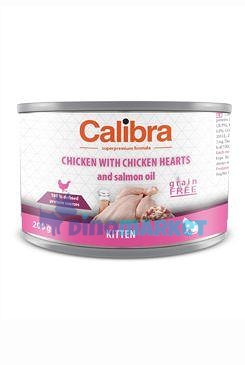 Calibra Cat  konz.Kitten kuře a kuřecí srdíčka 200g