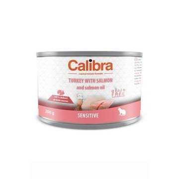 Calibra Cat  konz.Sensitive krůta a losos 200g
