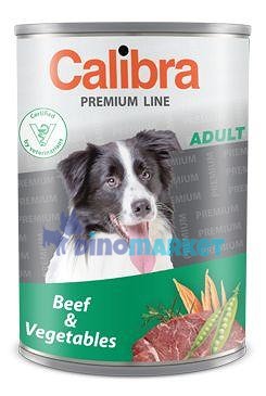 Calibra Dog  konz.Premium Adult hovězí+zelenina 800g