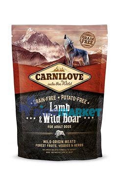 Carnilove Dog Lamb & Wild Boar for Adult NEW  1,5kg
