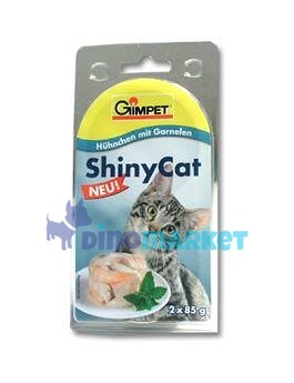 Gimpet kočka konz. ShinyCat  kuře/krevety 2x70g