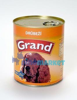 GRAND konz. pes drůbeží 850g