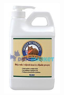 Lososový olej pes Grizzly Wild Salmon 2000ml