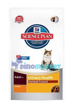 Hill's Feline Dry Adult Urinary Hairball Control 1,5kg