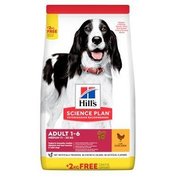 Hill's Can.Dry SP Adult Medium Chicken 12+2kg