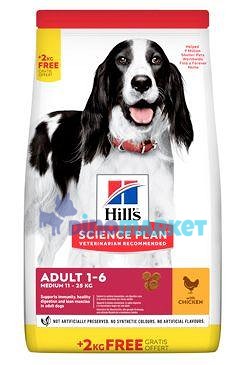 Hill's Can.Dry SP Adult Medium Chicken 12+2kg