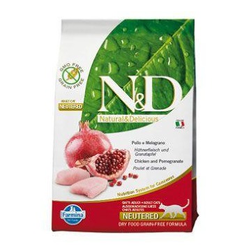 N&D GF CAT Neutered Chicken&Pomegranate 10kg