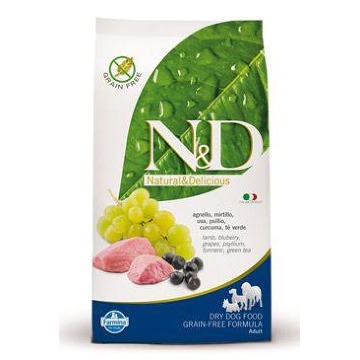 N&D GF DOG Adult Lamb & Blueberry 12kg