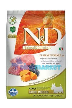 N&D GF Pumpkin DOG Adult Mini Boar & Apple 7kg