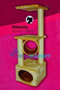Škrábadlo Traviata pískové 35x35x109 cm