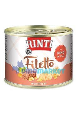 Rinti Dog Filetto konzerva kuře+hovězí v želé 210g