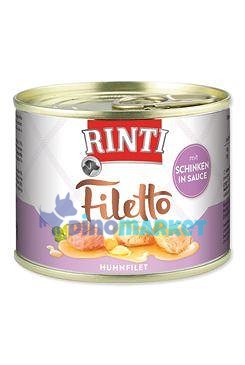 Rinti Dog Filetto konzerva kuře+šunka ve šťávě 210g