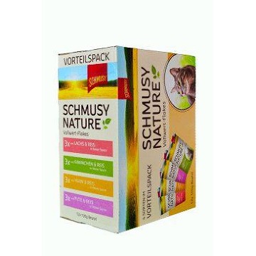 Schmusy Cat Nature Flakes kapsa 4x3x100g multipack