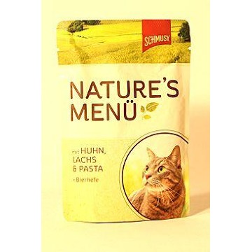 Schmusy Cat Nature Menu kapsa kuře+losos 100g