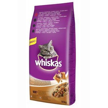 Whiskas Dry s hovězím masem a játry14kg
