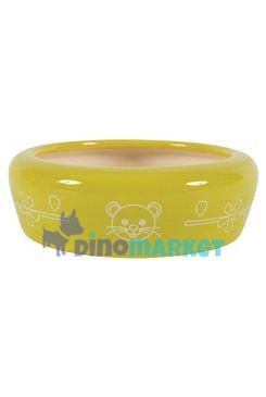 Miska keramická kočka 350ml žlutá Zolux